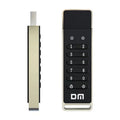 Metal 64GB USB 3.0 flash drive with fingerprint encryption and digital button security