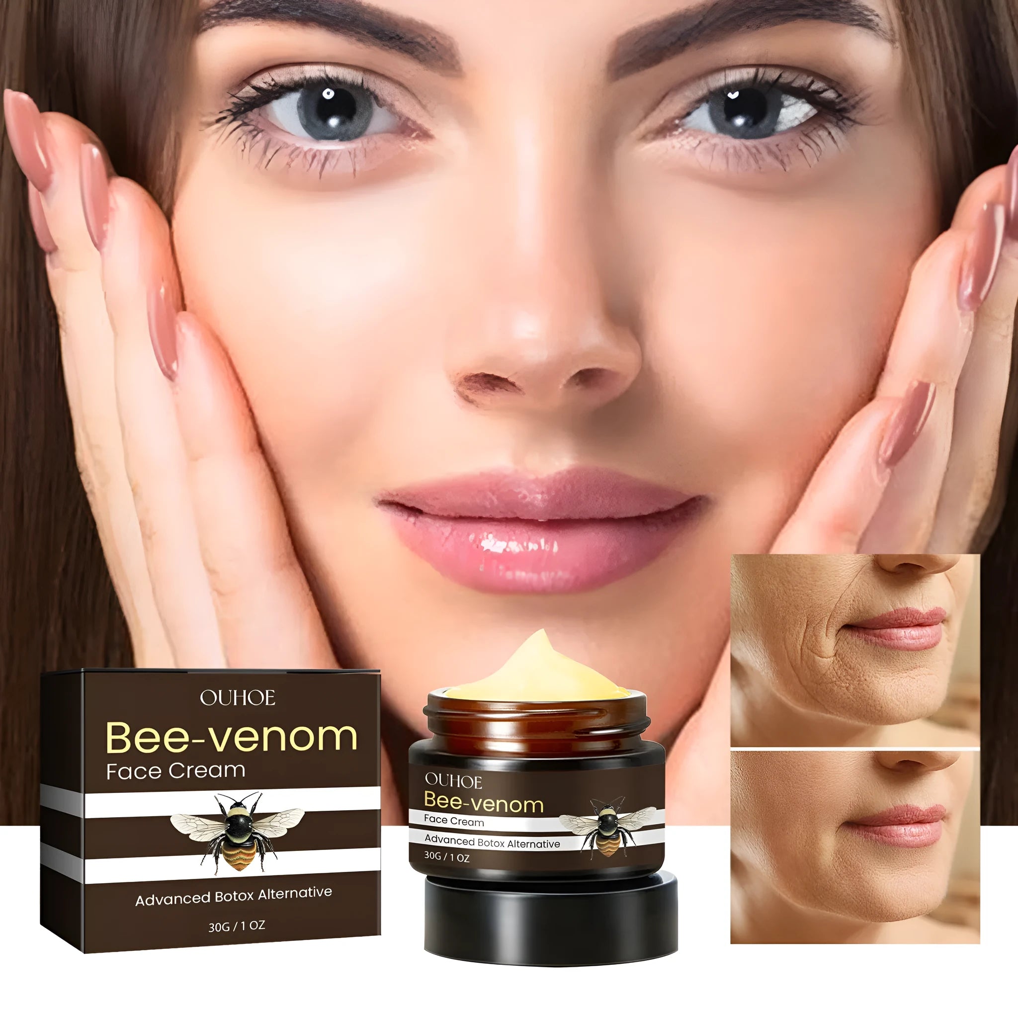 OUHOE Bee Firming Cream 30g hydrating nourishing facial treatment cream