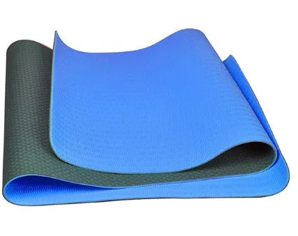 TPE yoga mat in a colour selection with anti-slip surface, measuring 1830x610mm x 6mm thick