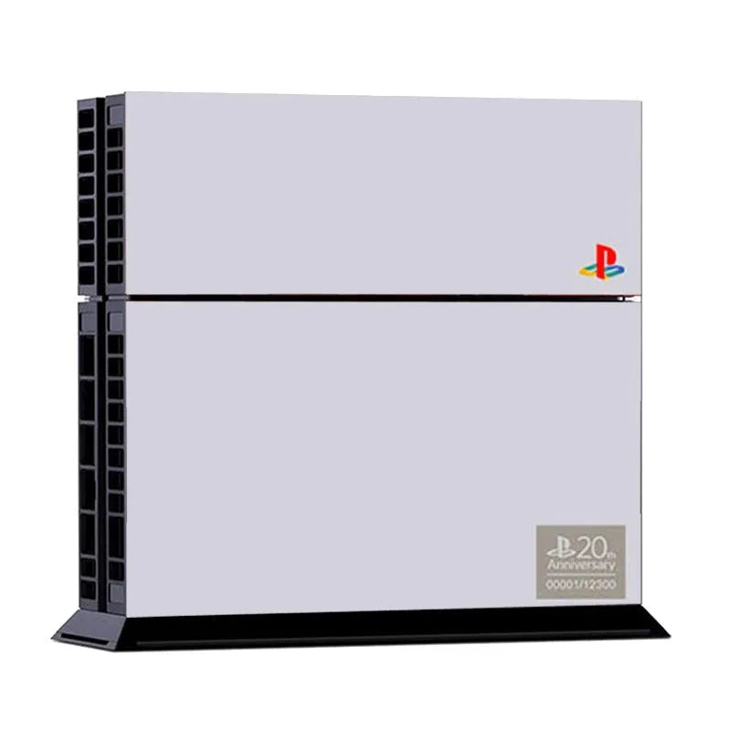 PS4 B-SKIN protective vinyl stickers with creative explosion pattern design on black console