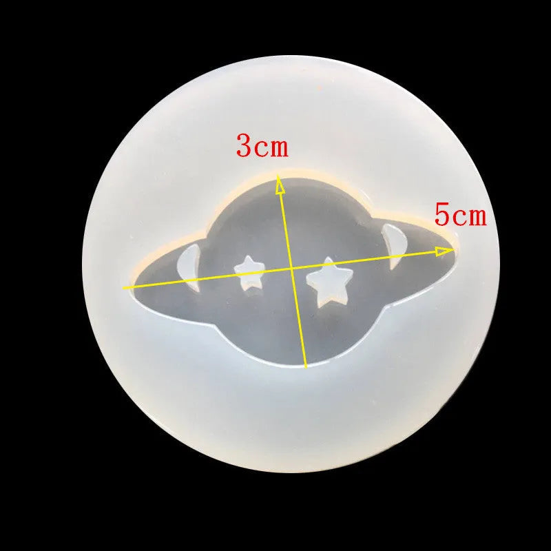 Round silicone mould for making full mirror finish spherical epoxy resin charms, approx 6.5 cm diameter