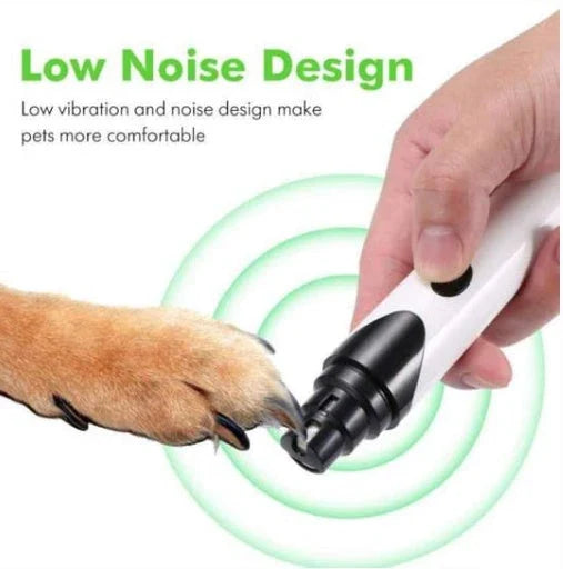 Premium electric pet nail grinder with low-noise motor for safe, painless grooming of cats, dogs, and small animals