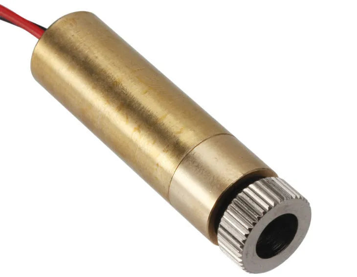 Yellow 445nm blue laser module, 1500-3000mW, adjustable focus, 12x45mm, for CNC engraving machines