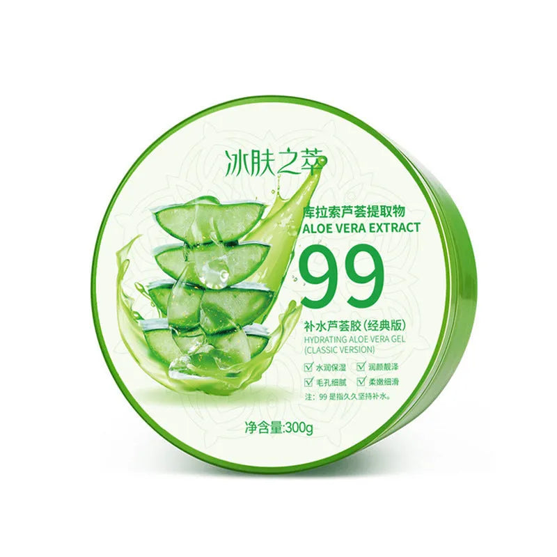 300g aloe vera gel container for facial skin hydration and moisturising treatment