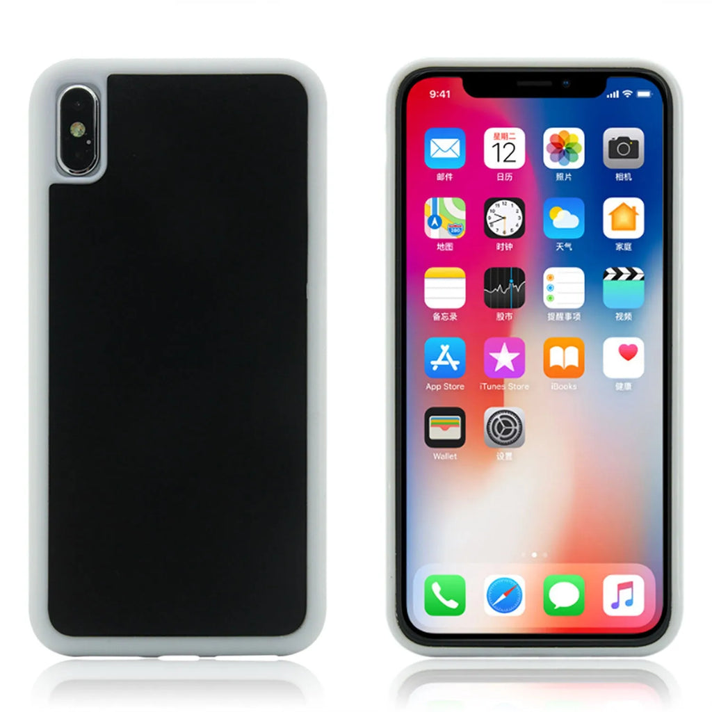 Anti-gravity nano material TPU PC two-in-one shockproof phone case for IPhone with mirror finish