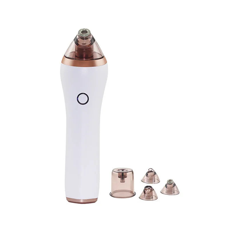 4 in 1 guasha cupping blackhead remover machine with suction heads and USB cable