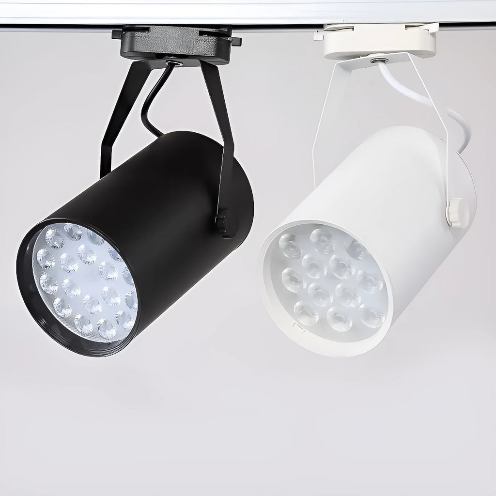 LED track spotlight with aluminium shell for clothing store background wall lighting