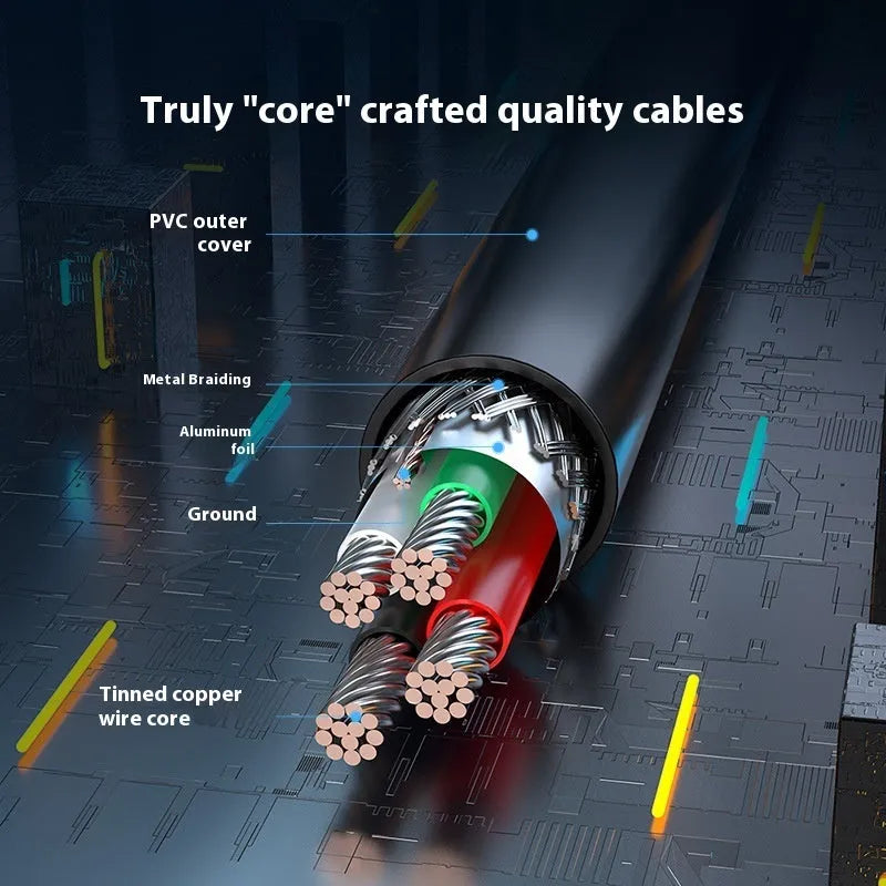 Black USB A Male to AM extension cable showing straight connectors, available in multiple lengths.