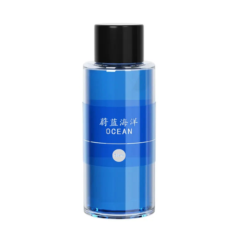 Car mounted smart spray fragrance diffuser unit with refillable gel pack in Gentleman's Black colour
