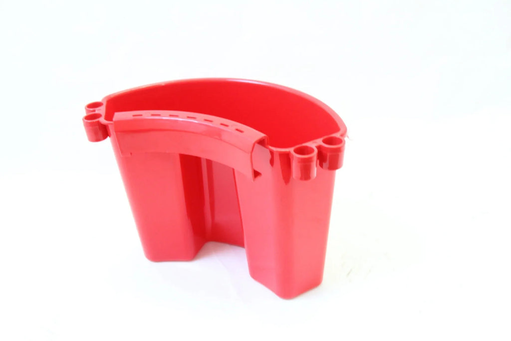 PP plastic car wash bucket with detachable handle in black, red, blue, and pink colour options