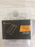 White automatic electric eraser refill cartridge for ASTRONOMY 8302 drafting eraser in polypropylene packaging