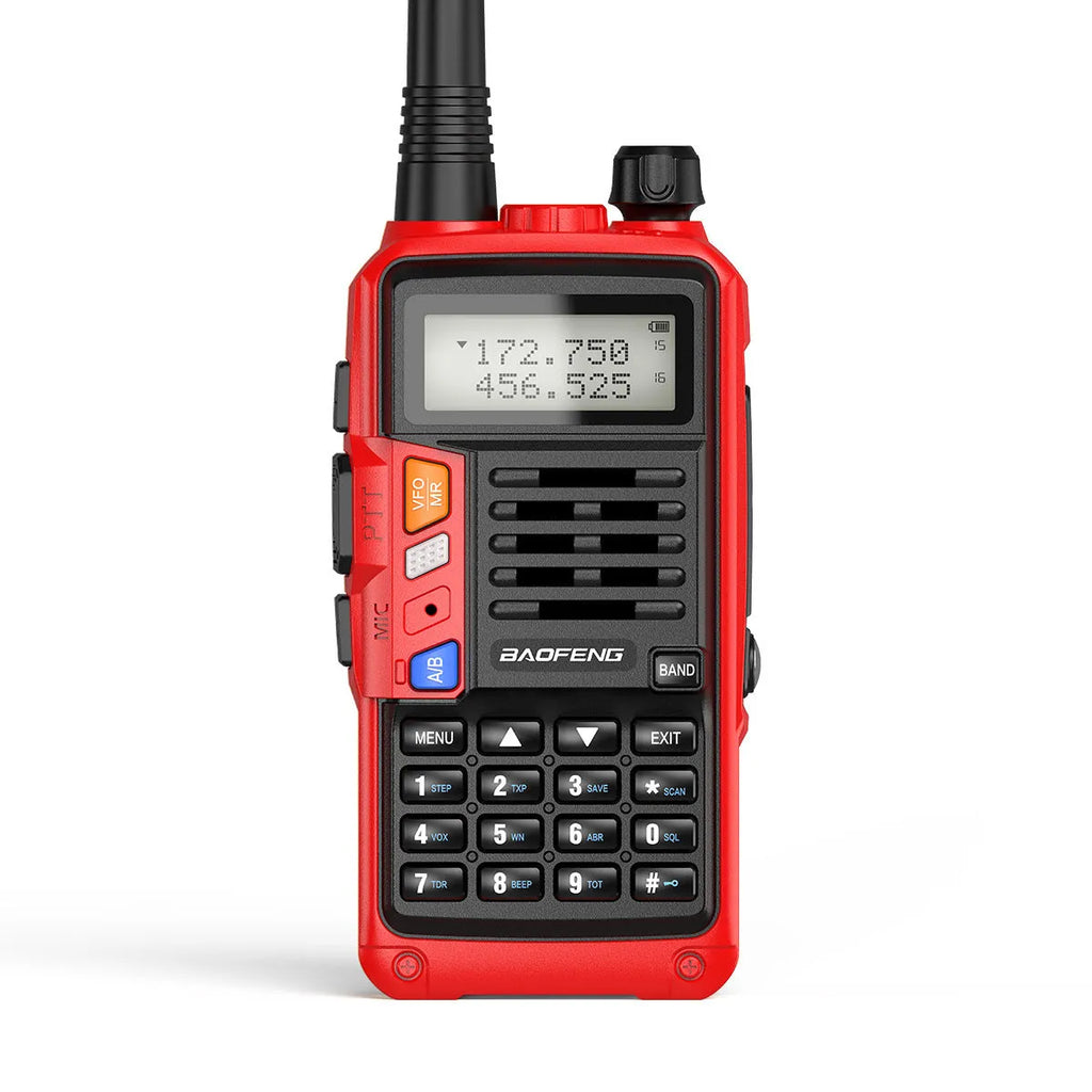 UV-5R dual band walkie talkie 10W 128 channels black with antenna and battery