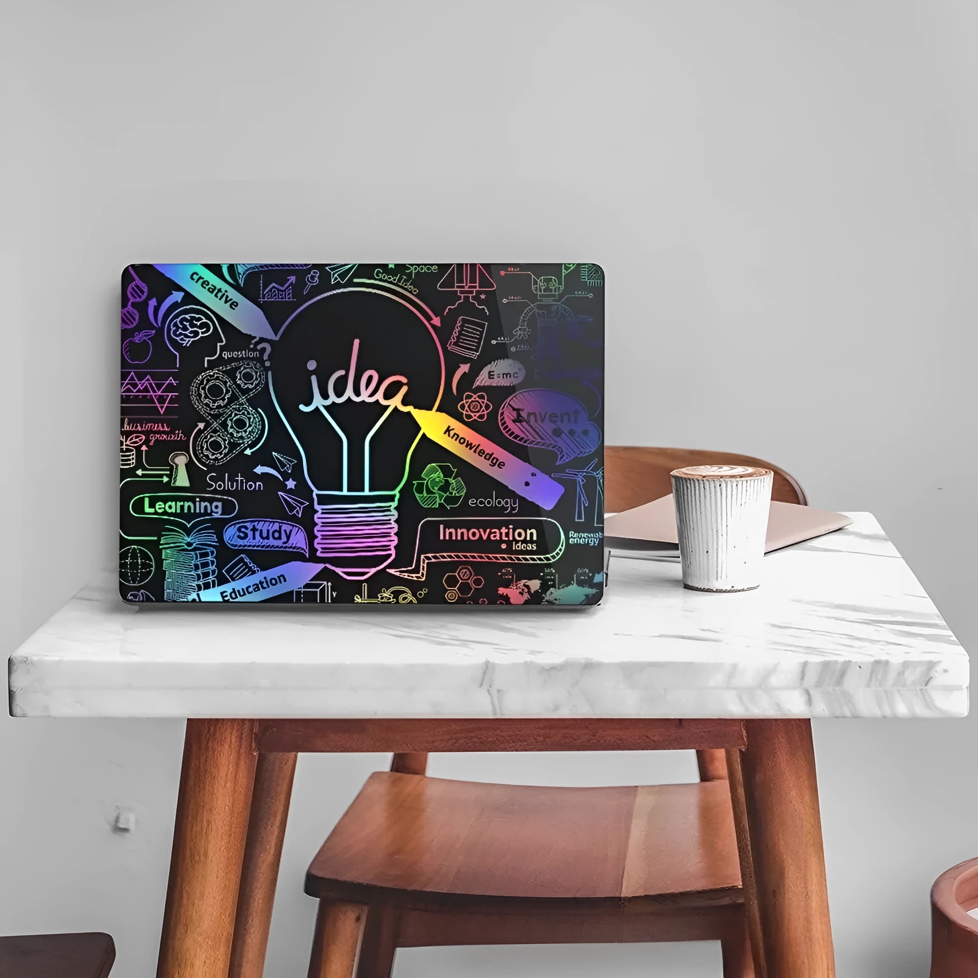 Plastic protective case for MacBook Pro and Air, hard shell cover with custom cutouts in bronzing black finish