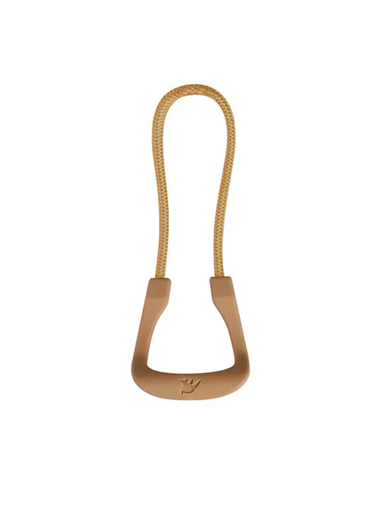 Polyester drawstring ring pull tail rope 2.8x7.5 cm in black