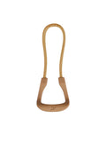 Polyester drawstring ring pull tail rope 2.8x7.5 cm in black