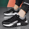 Men's breathable running sports shoes with non-slip rubber and EVA sole and cross straps