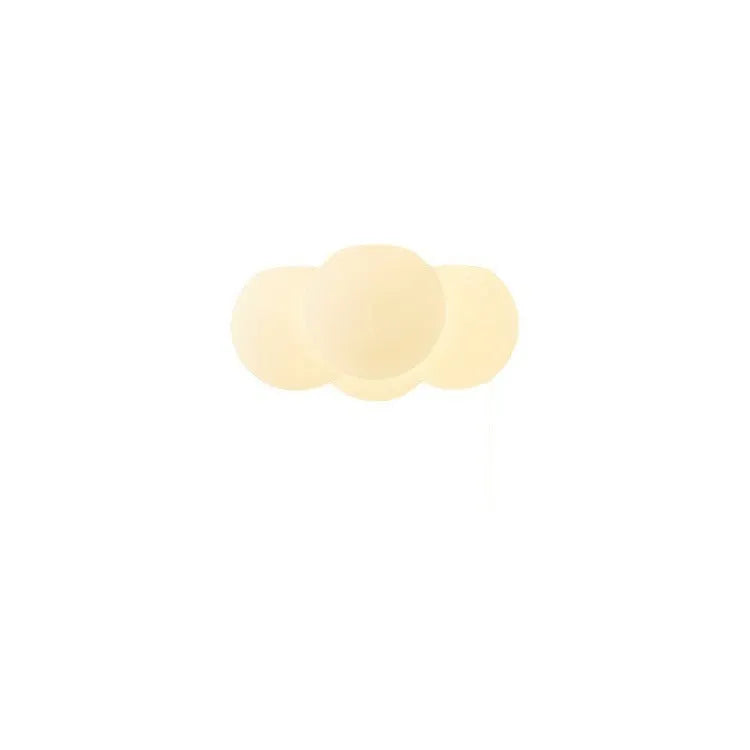 Modern cloud-shaped chandelier with four heads and tricolour lighting for ceiling installation