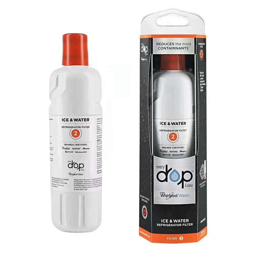 White refrigerator water filter element 230x80x70mm with coconut shell activated carbon for fridge dispenser