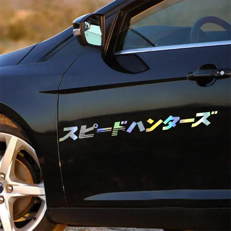 Japanese style 100cm long by 10cm wide PET garland sticker for car windshield or bumper.
