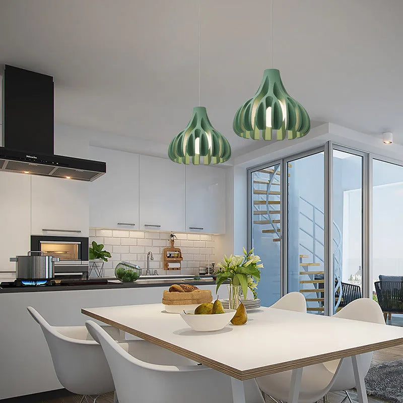 22cm resin chandelier with E27 fitting, 2m hanging wire, Nordic style, available in five colours
