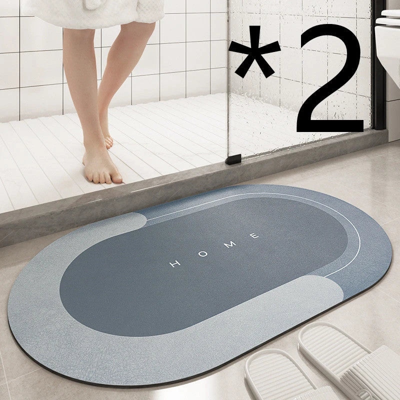 A cozy, soft, and stylish bathroom floor mat that provides comfort and safety for your feet