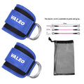 Ankle buckle leg practice hip trainer strap with elastic string and mesh pocket in green, black, pink, red, grey, army green, or blue