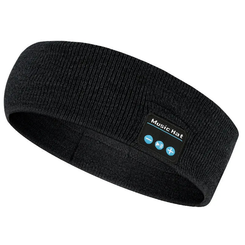 Bluetooth 5.4 eye mask sports scarf headband in black dark gray or gray white colours