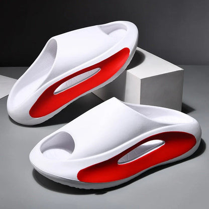 Stylish and comfortable unisex peep-toe slippers in various colors and sizes, perfect for summer