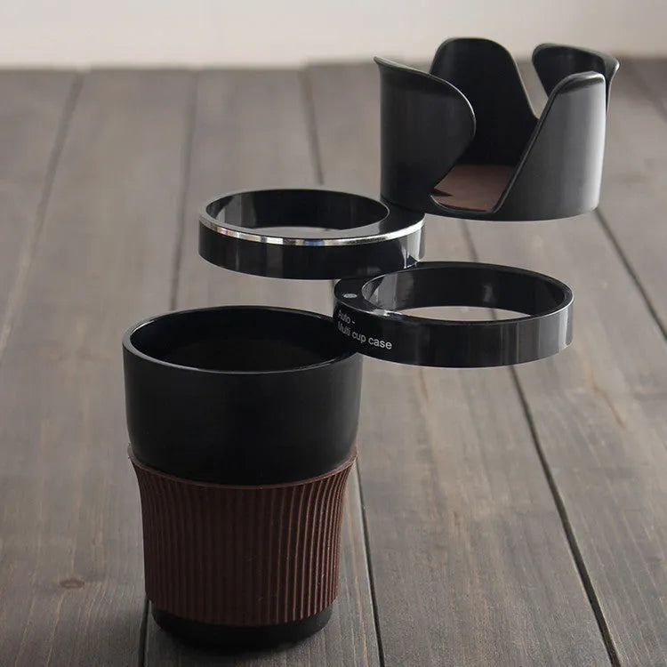 Car multifunction cup holder with phone navigation bracket in five colour options