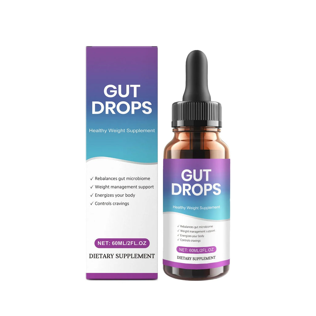 60ml bottle of intestinal care supplement liquid drops for digestive support.