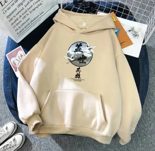 Men's hooded sweater in solid colour, 100% polyester, loose fit, long sleeve, with pocket decoration, sizes S to 3XL
