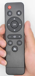 Plastic remote control for HY320mini projector, neutral design, replacement remote.