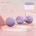 A 6cm diameter TPR foot massage ball in blue colour, on a plain background.