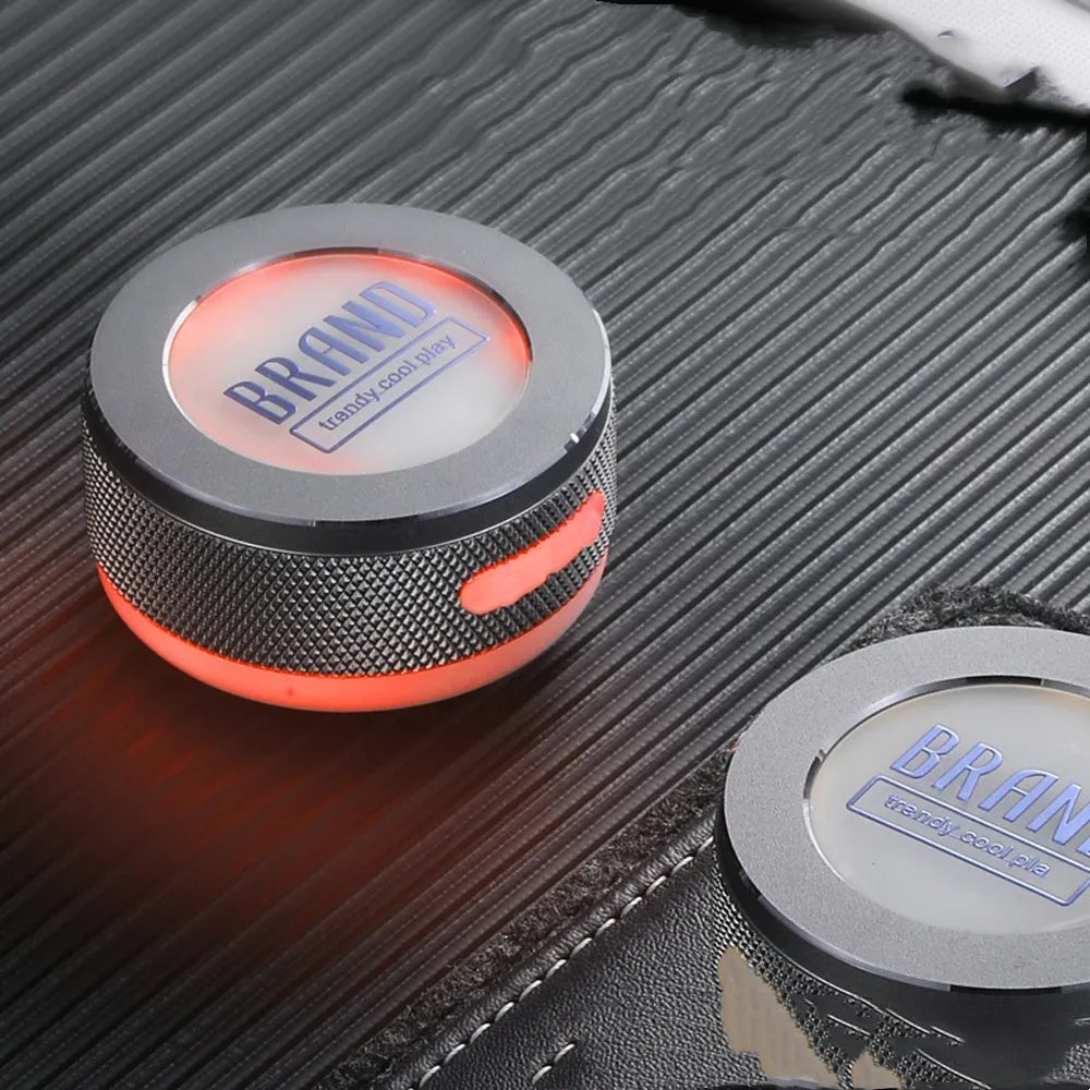 Silver bone conduction TWS Bluetooth speaker with RGB lighting and waterproof design