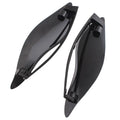 Black and Smoked ABS plastic side wings for Harley Davidson trike rear fairing.