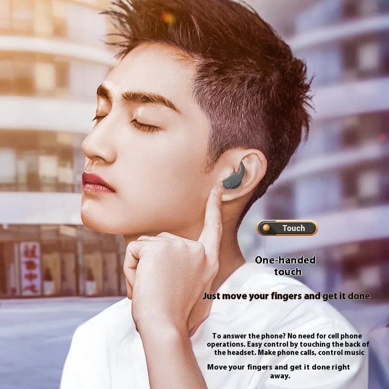 W1 Fit Pro wireless Bluetooth earbuds in black with in-ear design and power display feature