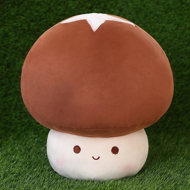 Children's mushroom doll pillow with PP cotton filling, 23cm height, Fragrant Mushroom colour