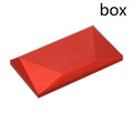 Red heart-shaped rotating ring box with 3D love design and rose decoration for jewellery packaging