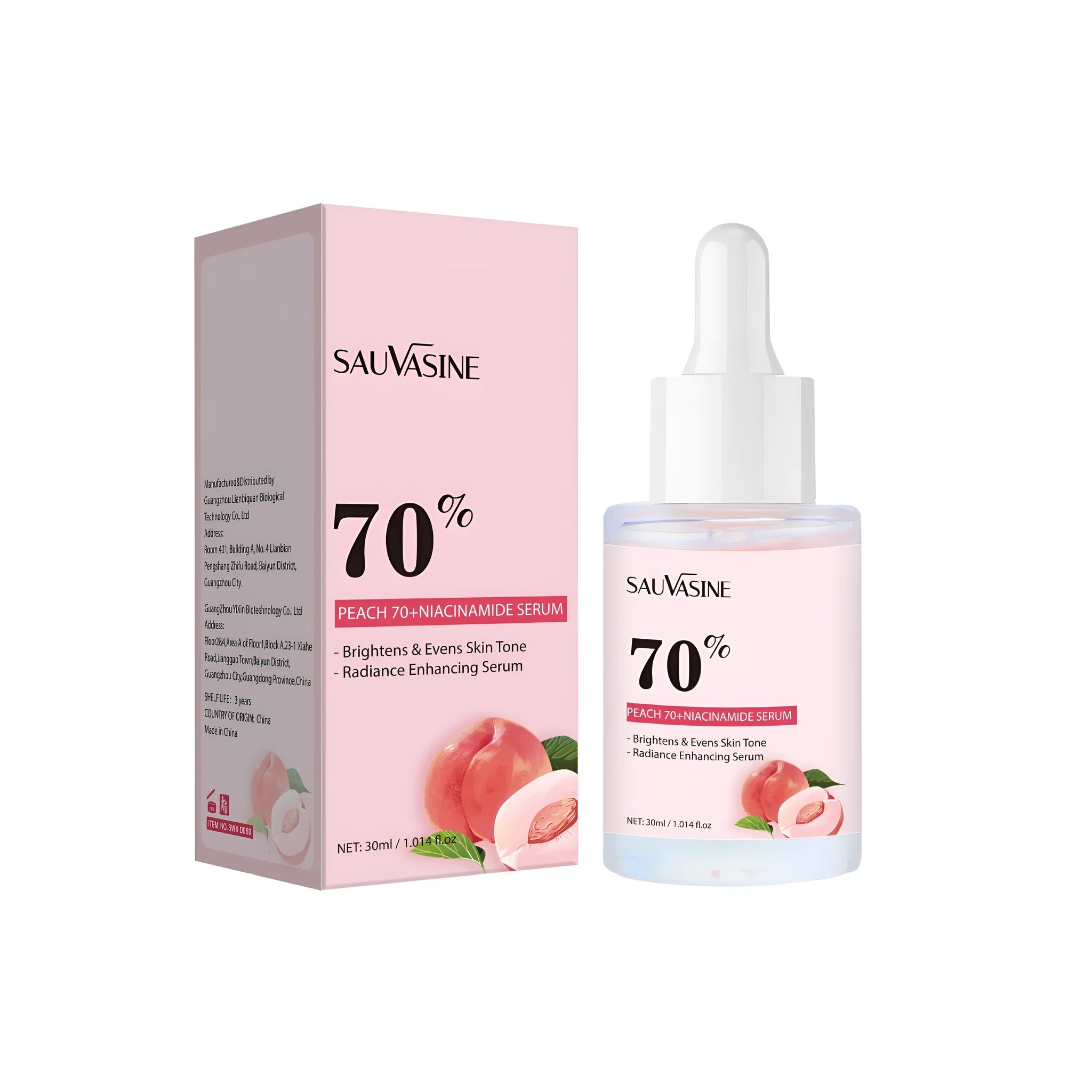 SWXD060 style nicotinamide care solution bottle, 30ml, for facial hydration and moisturising