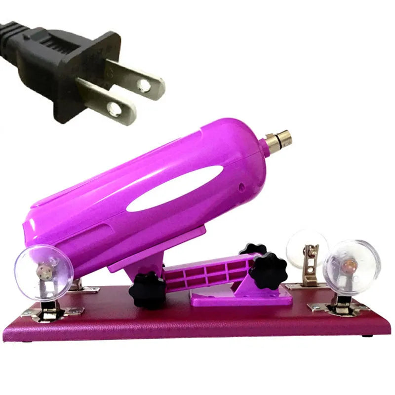 Bobb automatic telescopic thrusting sex toy in purple, black, and pink colour options