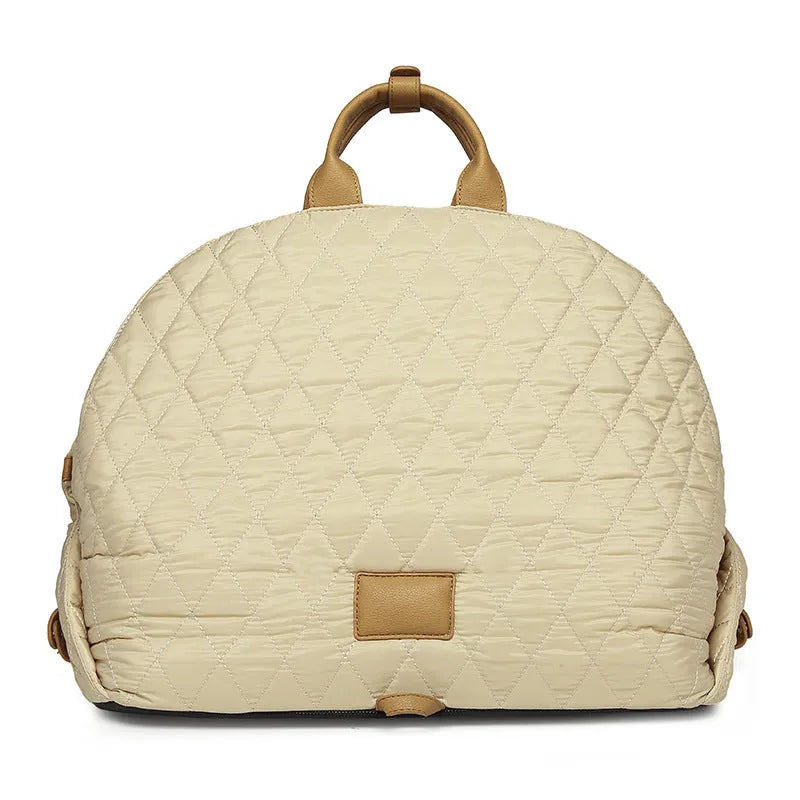 Nylon pet handbag carrier for cats, L size 57x48x34cm, available in black colour option