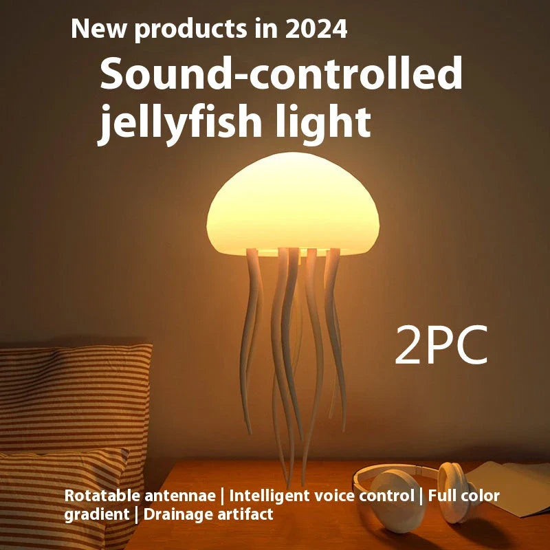 Mesmerizing Jellyfish Lamp with Adjustable Tentacles and Color-Changing LED Lights