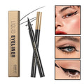 Black liquid eyeliner pen with fine tip applicator for precise eye makeup application