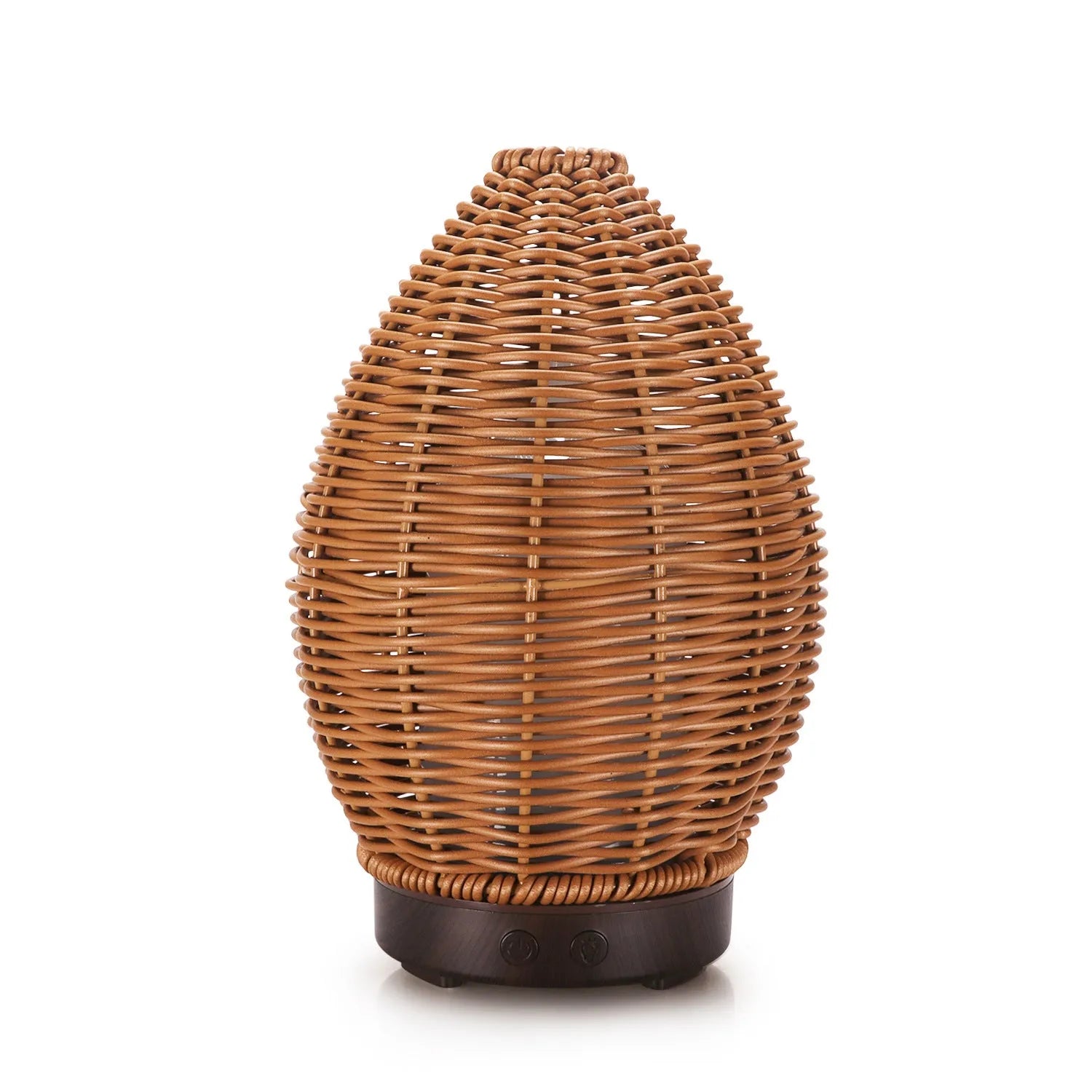 Light wood grain hollow rattan aroma diffuser with UK plug for essential oils