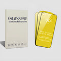Tempered glass screen protector for iPhone, three-pack with film tool, high-definition anti-scratch front film