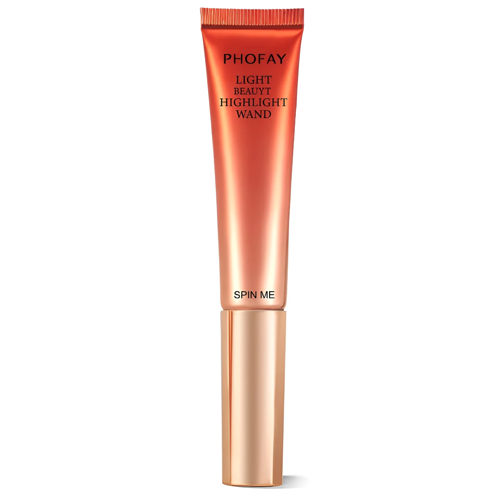 PHOFAY highlighter wand 15 ml liquid illuminator with twist-open sponge applicator silky shiny finish