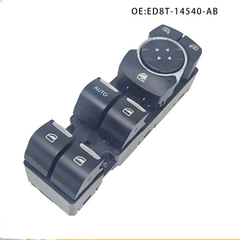 Black ABS electric window regulator for Ford Focus car door.