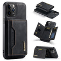 Wallet style magnetic card holder PU phone case for iPhone 16 series, retro design with multiple colour options