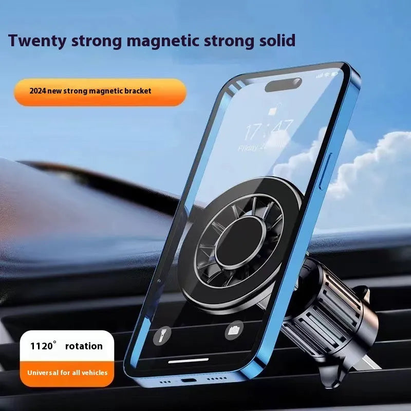 YC19 magnetic car phone holder bracket with suction cup for dashboard air vent