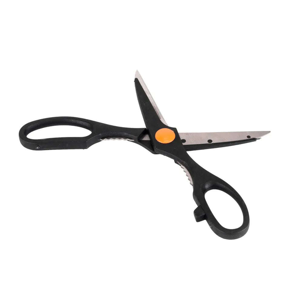 39 piece multipurpose hardware tool set in orange with steel tools laid out on a white background